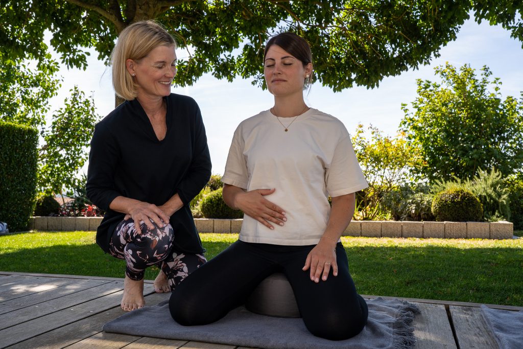 Anke Löffel bei der Arbeit